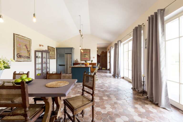 Spacious dining room in supported living property